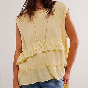 NWOT Free People Claire Tee